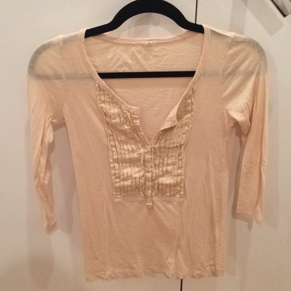 J Crew 3/4 Sleeve Top